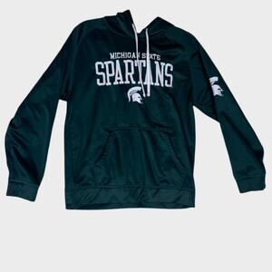KA Knights Apparel Medium Michigan State Spartans Polyester Hooded Sweatshirt